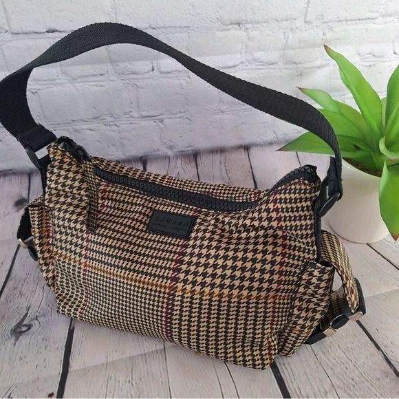 Lauren Ralph Lauren Handbags - LAUREN RALPH LAUREN Nylon Houndstooth Shoulder Bag